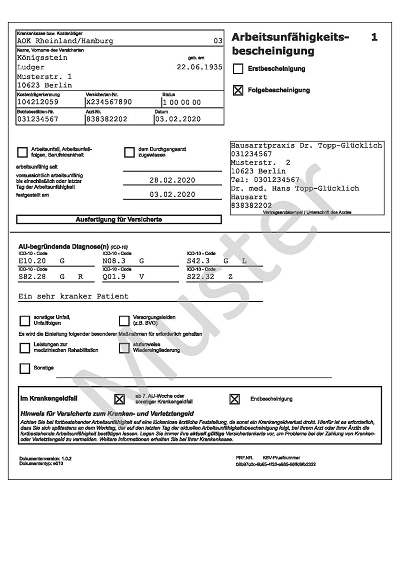 Stylesheet elektronische AU-Bescheinigung