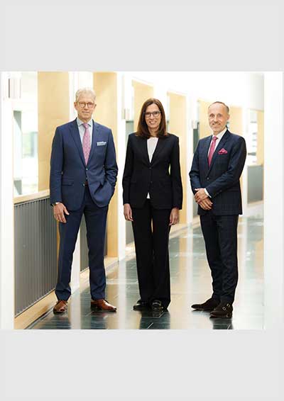 Vorstand der KBV: Dr. Andreas Gassen, Dr. Sibylle Steiner, Dr. Stephan Hofmeister