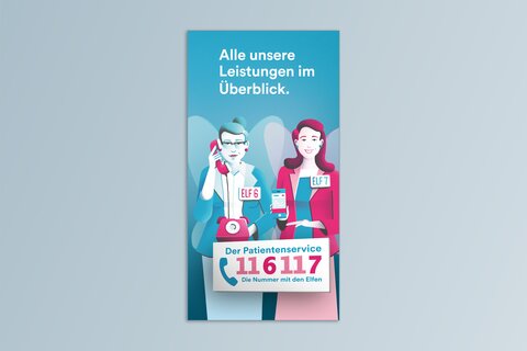 Titelbild Flyer 116117 "Alle unsere Leistungen im Überblick"