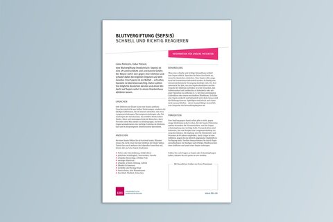 Titelbild Patienteninfo Sepsis