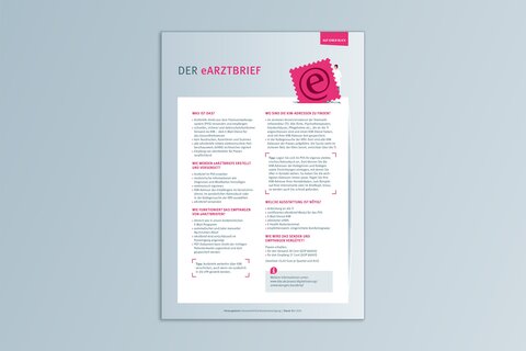 Ansicht Infoblatt eArztbrief