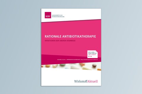 Titelbild WirkstoffAktuell "Rationale Antibiotikatherapie bei Infektionen der oberen Atemwege"