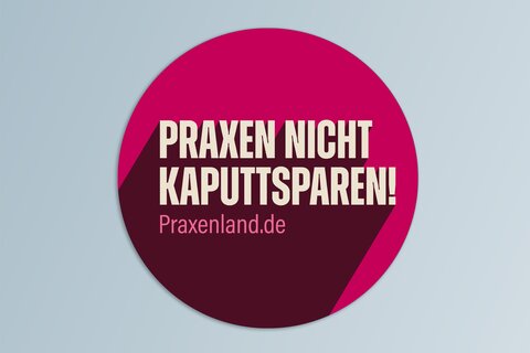 Ansicht des Aufklebers zur Kampage