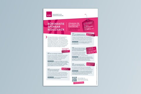 Titelansicht Infoblatt Bürokratie spürbar reduzieren