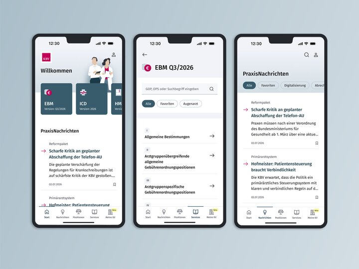 Ansicht Appdarstellung