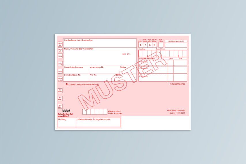 Formular 16 Vorderseite