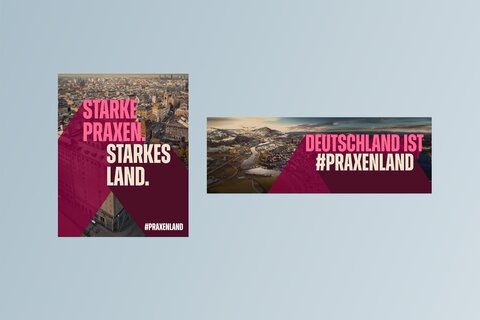 Ansicht Downloadelemete Praxenland