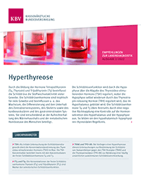 Hyperthyreose - Labordiagnostische Empfehlungen